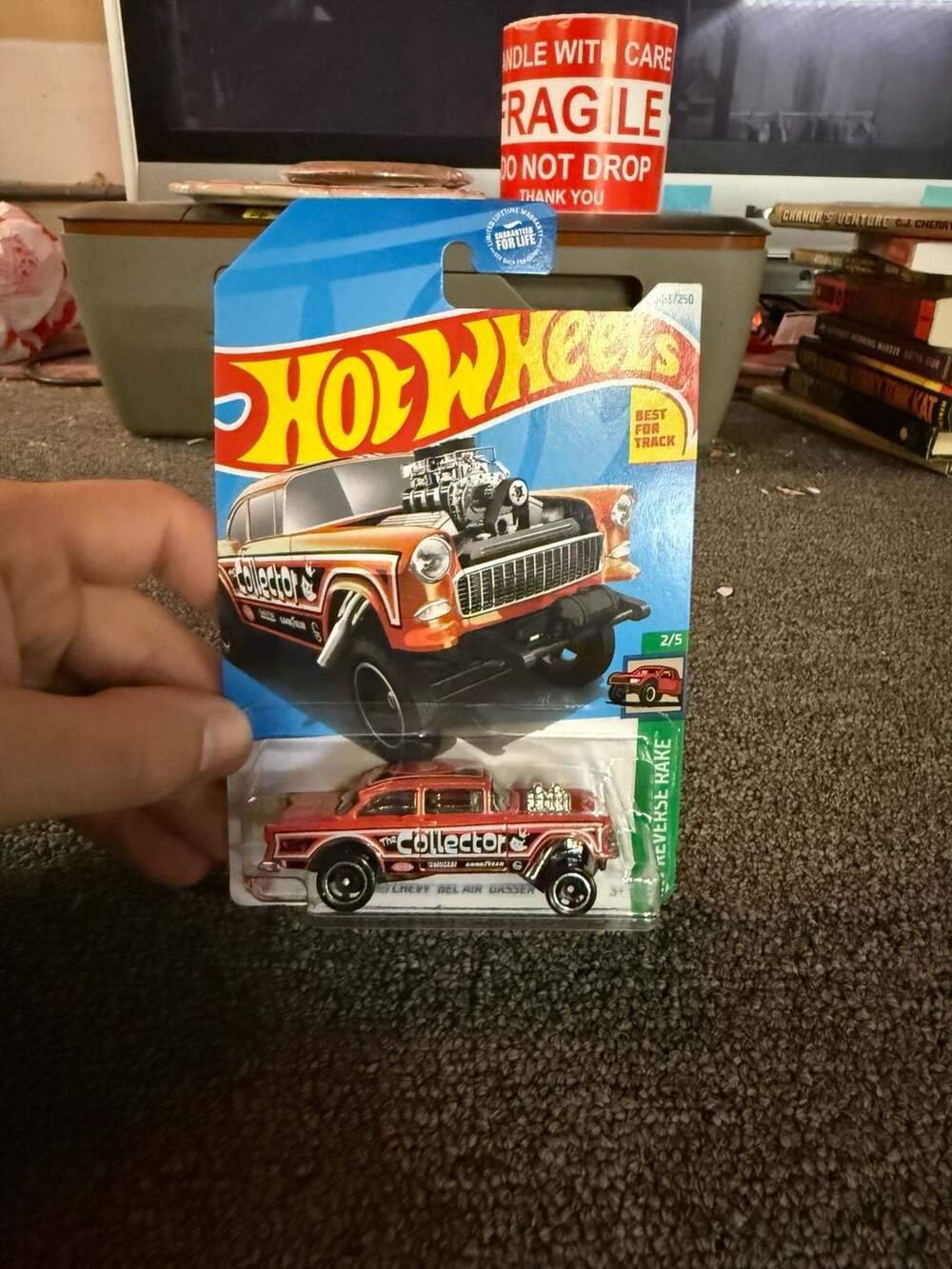 Hot Wheels '55 Chevy Bel Air Gasser HW Reverse Rake The Collector New